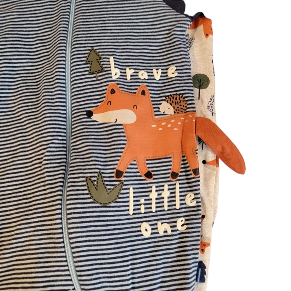 Gerber Cotton Sleep & Plays 3 Pac New With Tags NWT 0-3 Months - Picture 5 of 8